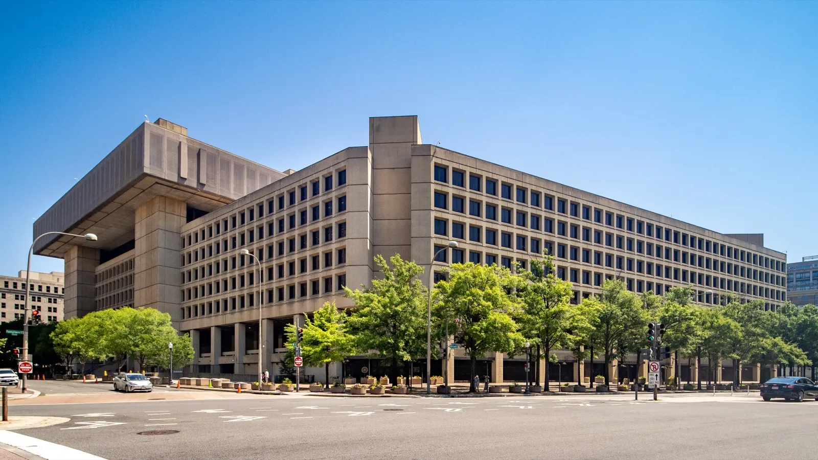 The J. Edgar Hoover Building, FBI headquarters in Washington, DC